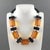 Judith Hendler Licorice and Orange Acrylic Geometric Necklace For Sale - Image 4 of 8