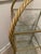 Gold Vintage Metal Rope Twist Design Etagere With 4 Glass Shelves For Sale - Image 8 of 10