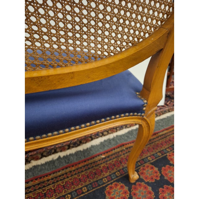 Vintage French Louis Xv Style Upholstered Setter For Sale - Image 16 of 16