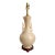 1960s Light Pink Fleshtone Chinese Porcelain Table Lamp Restored For Sale