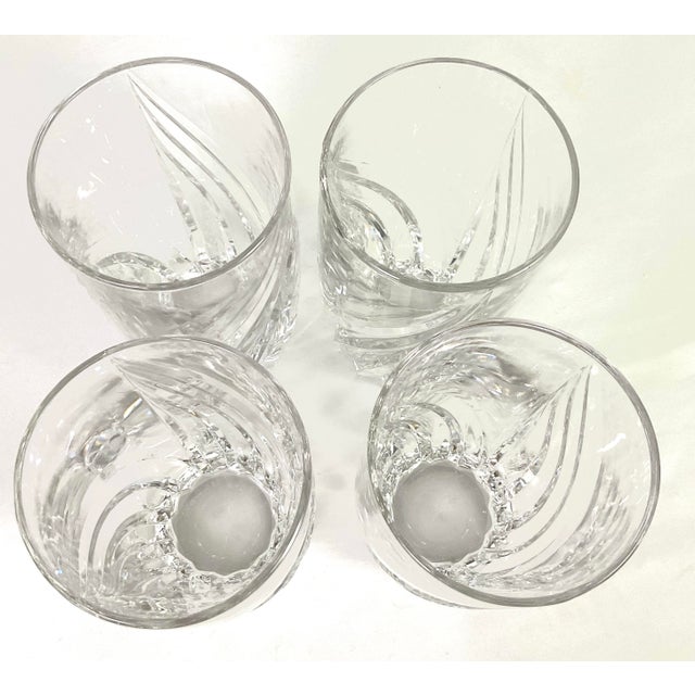 1990s 1990s Lenox-“Debut”-Hand Blown, Cut, and Polished Tumbler Glasses – Set of Four For Sale - Image 5 of 8