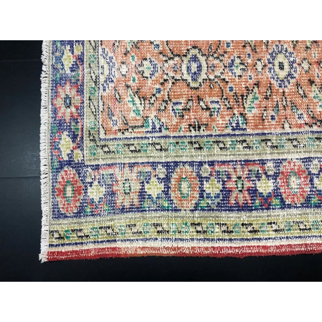 1960s Turkish Ethnic Area Rug For Sale - Image 9 of 11