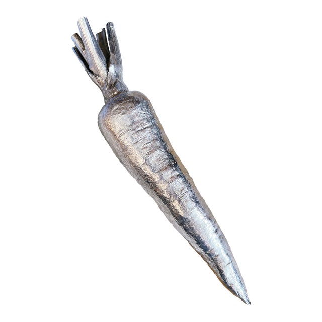 Vintage Maitland-Smith Silvered Bronze Carrot For Sale