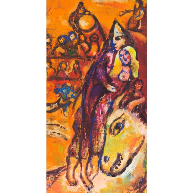 Marc Chagall 1965 Lithograph by Marc Chagall "Le Clown Musicien" For Sale - Image 4 of 7