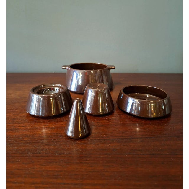 1970s Cono Model Stacking Tableware Set by Ambrogio Pozzi for Pierre Cardin, Italy, 1960s For Sale - Image 5 of 12
