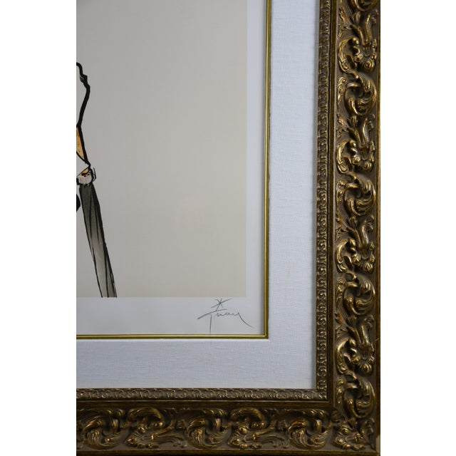 René Gruau, Au Champs De Cours, 1989, Acrylic on Paper, Framed For Sale - Image 10 of 14