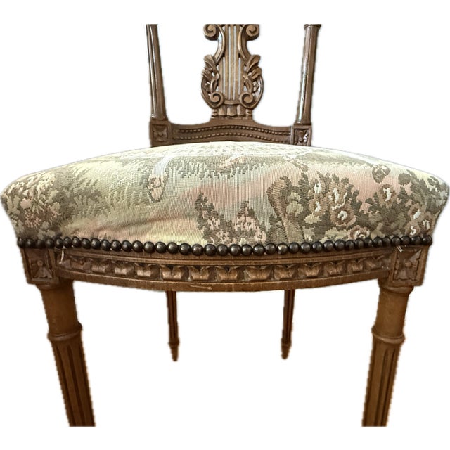 Wood Vintage Hand-Carved Chairs - Set of 2 For Sale - Image 7 of 8