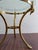 Hollywood Regency Brass Swan & Glass Accent Table For Sale - Image 9 of 12