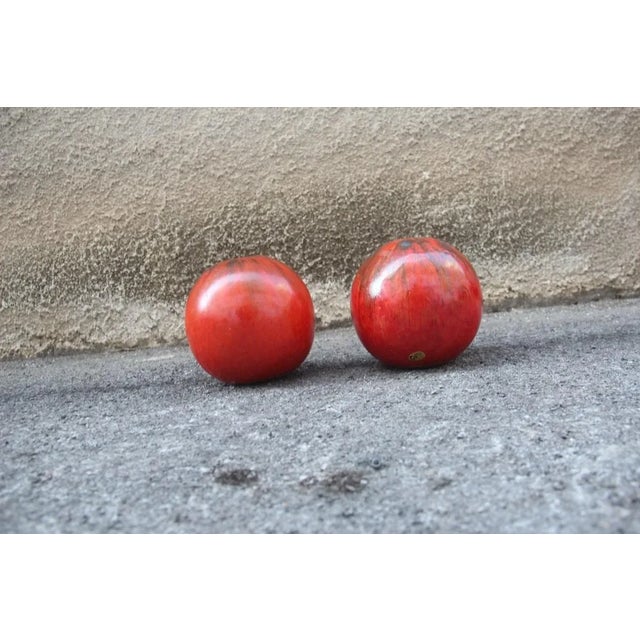 Vintage Glazed Ceramic Vases, Set of 2 For Sale - Image 6 of 11