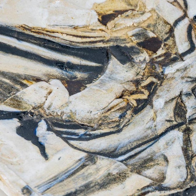 Round Ceramic Plate attributed to Jeppe Hagedorn, Denmark, 1960s For Sale - Image 6 of 9