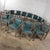 Modern Late 20th Century Modern Set of 15 MTS Dining or Waiting Room Chairs Gray Frames & Blue Vinyl For Sale - Image 3 of 18
