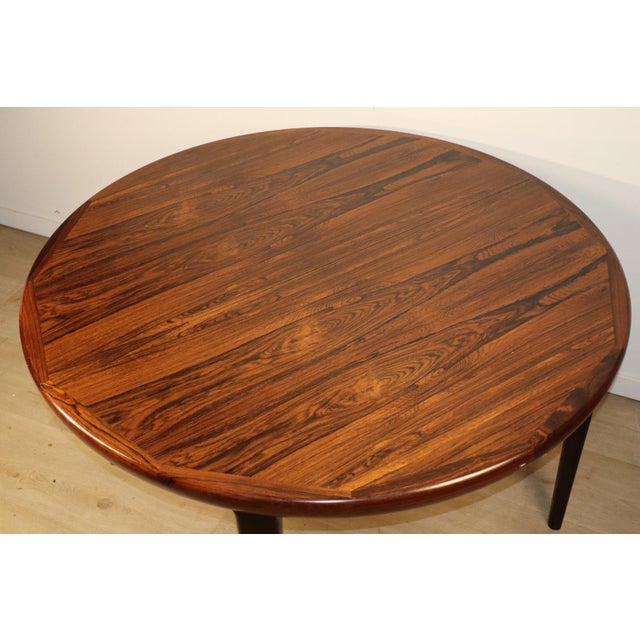 Scandinavian Extendable Dining Table in Rosewood by VV Moble, 1960 For Sale - Image 4 of 18