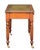 Wood William IV Library Table or Writing Desk of Patinated Oak With Inset Leather Top For Sale - Image 7 of 12