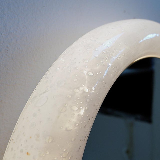 Mid-Century Modern Vintage Illuminated Bubble Glass Mirror from Glashütte Limburg, 1970s For Sale - Image 3 of 13