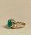 1.8 Carat Natural Oval Emerald and Diamond Ring 14 Karat Yellow Gold For Sale - Image 13 of 18