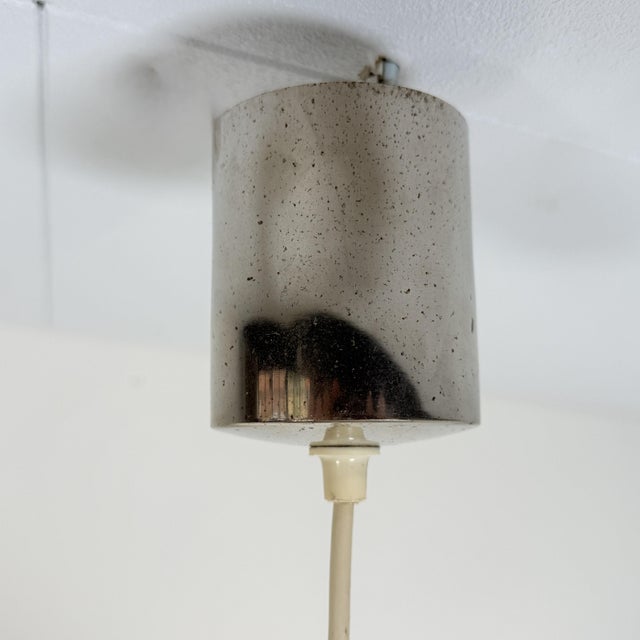 White Vintage DDR UFO Lamp in White with Red Elements, 1970s For Sale - Image 8 of 13