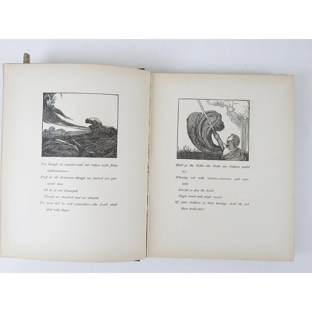 1900 - 1909 Antique 1909 Song of the English by Rudyard Kipling Book For Sale - Image 5 of 13