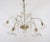 Mid 20th Century Vintage Traditional Baroque Style Floral Gold Infused Murano Glass Chandelier For Sale - Image 5 of 12