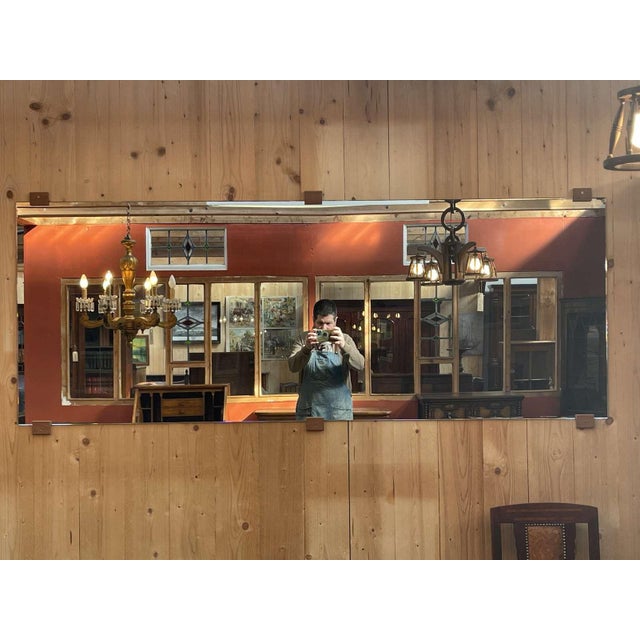 Long Modern Wooden Mirror For Sale - Image 3 of 6