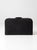 Vintage 1930s Belber Black Leather Suitcase With Green Interior For Sale - Image 9 of 18