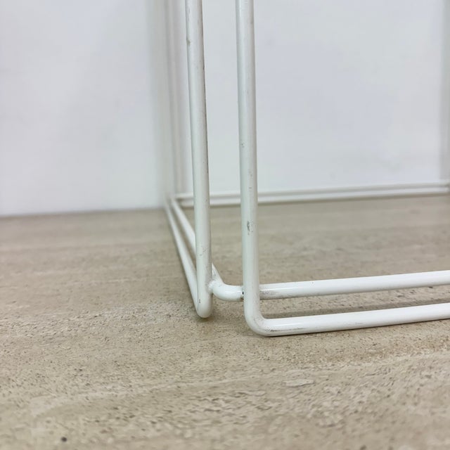 White Isocele Side Table by Max Sauze, 1970s For Sale - Image 8 of 16
