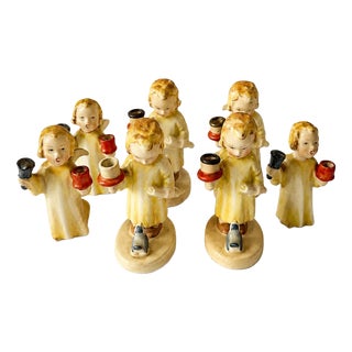 Porcelain Angels Figurine by Maria Spotl, Set of 7 For Sale