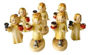 Porcelain Angels Figurine by Maria Spotl, Set of 7
