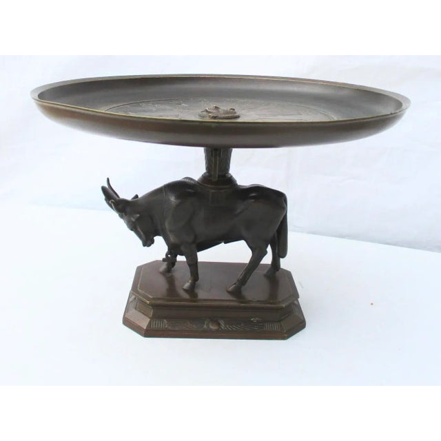 Egyptian Revival Bronze Tazza For Sale - Image 4 of 13