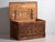 Antique Brown Trunk with Floral Motifs, 1920s For Sale - Image 12 of 18