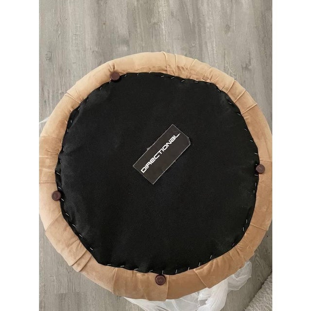 1980s 1980s Vintage Vladimir Kagan for Directional Postmodern Ottoman Poufs - Set of 2 For Sale - Image 5 of 7