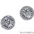 Contemporary 18k (750) White Gold - VVS Natural Diamond Stud Earring - Set of 2 For Sale - Image 3 of 9