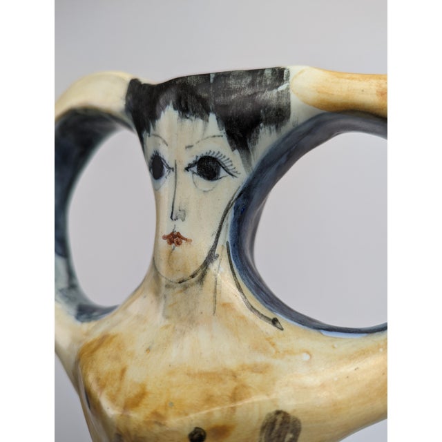 1980s Biomorphic Ceramic Sculpture Vase by Pol Chambost, 1980s For Sale - Image 5 of 10