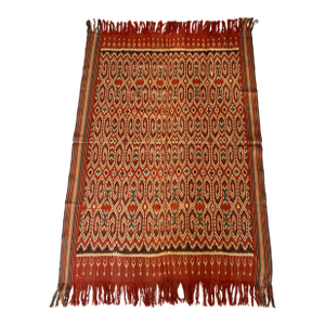 Ikat Textile From Toraja Tribe of Sulawesi With Stunning Tribal Motifs