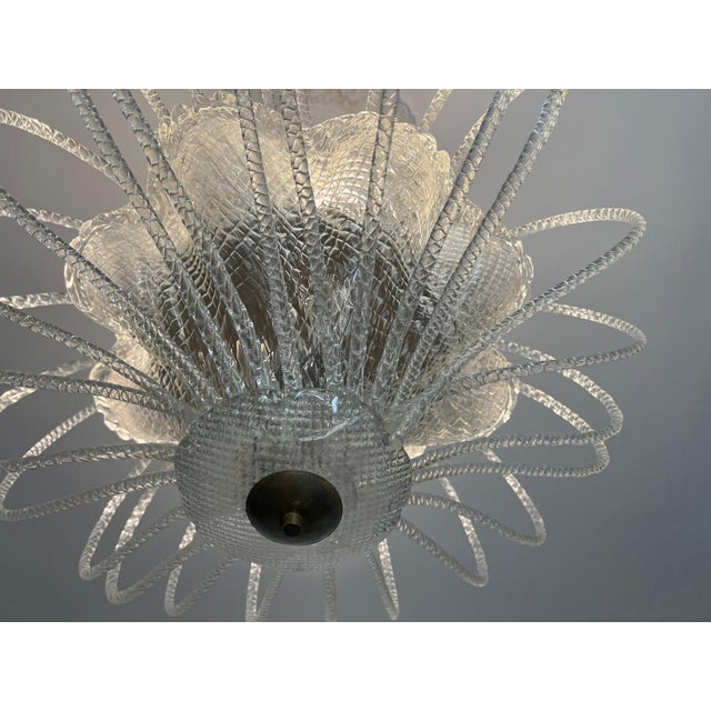 Chandelier attributed to Barovier & Toso, Murano, 1940s For Sale - Image 6 of 18
