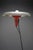 Metal Mid-Century Tripod NX 38 Floor Lamp with Red Cone and Grey Saucer Shade by Louis Kalff for Philips, Netherlands, 1950s For Sale - Image 7 of 14