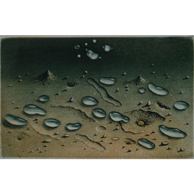 Modern Hiroshi Asada, Zen, Gouttes d'eau sur le sable, Etching For Sale - Image 3 of 8