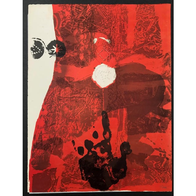 Antoni Clave (1913 – 2005) MCM embossed lithograph from the Trobadors portfolio. Pencil signed and numbered 5 of 100....