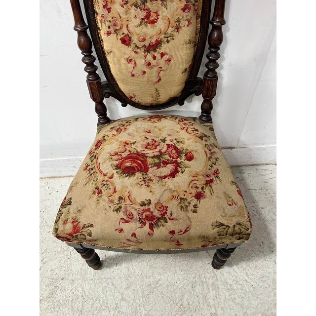 Napoleon III Lounge Chair in Wood For Sale - Image 11 of 14