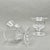 • Pair of authentic vintage Waterford Crystal footed sherbet bowls in the "Glandore" pattern. • Features the pattern's...