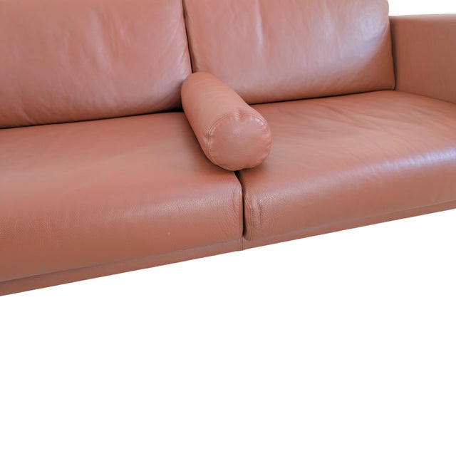Brown Leather Jason Two-Seater Sofa from Walter Knoll For Sale - Image 8 of 11