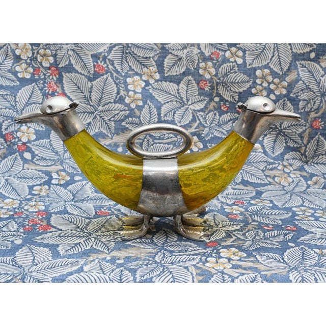 Silver Plated Duck Decanter For Sale - Image 3 of 8