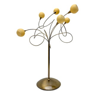Sculptural Table Lamp with Glass Spheres by Harco Loor, 1980s For Sale