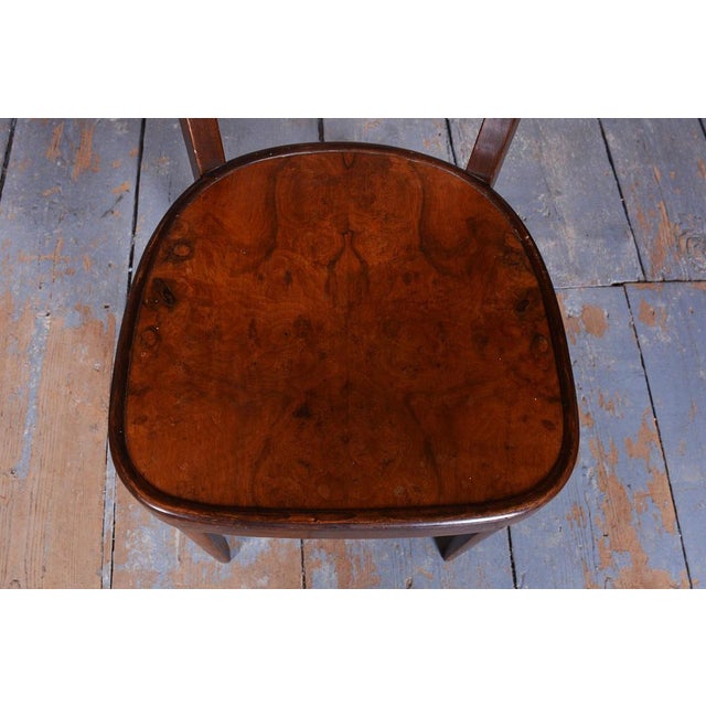 Art Deco Czech Chairs in Beech and Walnut from Thonet, 1940s, Set of 4 For Sale - Image 11 of 15