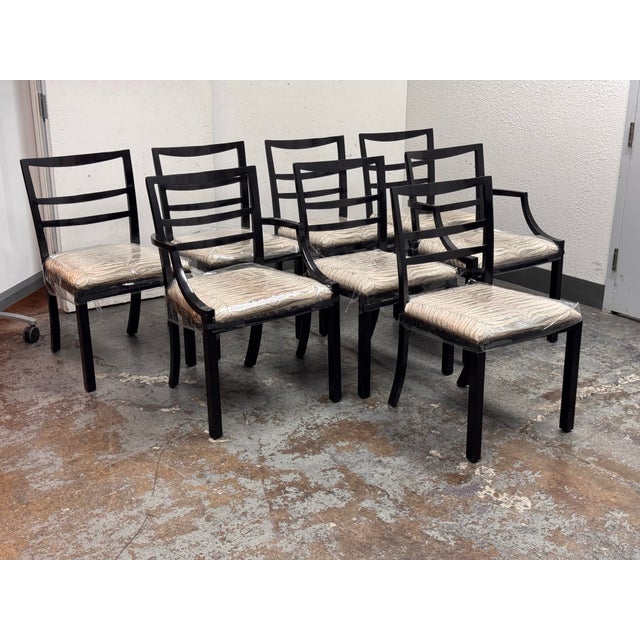 Design Plus Gallery presents a Set of Eight Chairs from the Acquisitions Collection by Henredon. This coordinated set...