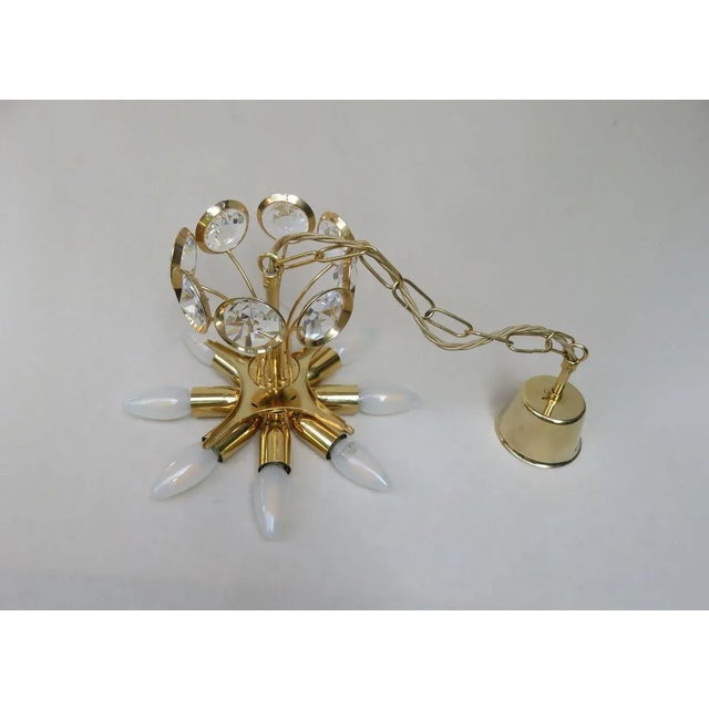 Large Crystal-Plated Ceiling Lamp from Palwa, 1970s For Sale - Image 18 of 18