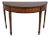 Inlaid Mixed Wood Demilune Adams Style Table For Sale