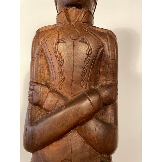 Folk Art General William Henry Harrison Folk Art Carving For Sale - Image 3 of 9