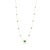 Metal VRJewels 3.47 Carats Zambian Emeralds Chic Byzantine Necklace in 14k Yellow Gold For Sale - Image 7 of 17