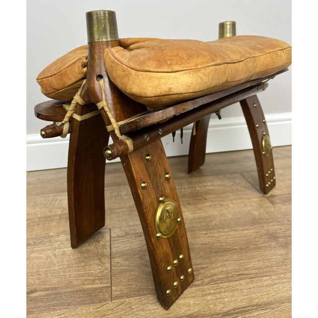 Vintage Ottoman in Oak For Sale - Image 6 of 17