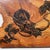 Japanese Wooden Wall Art with Dragon Painting, 1990s For Sale - Image 3 of 14